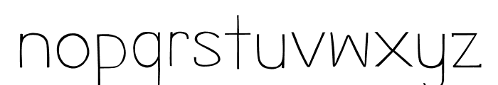Babes Hand Thin Font LOWERCASE