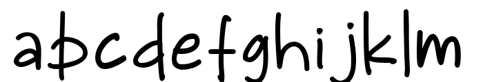 Bable Funy Hand Font LOWERCASE
