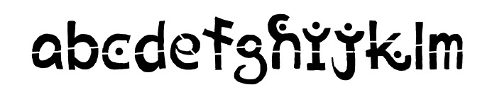 Baby Alien Font LOWERCASE