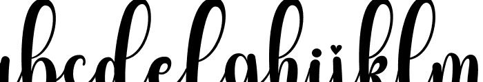 Baby Boho Script Font LOWERCASE