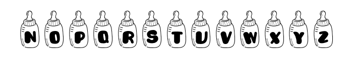 Baby Bottle Font UPPERCASE