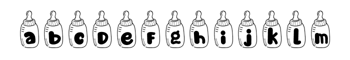 Baby Bottle Font LOWERCASE