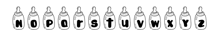 Baby Bottle Font LOWERCASE