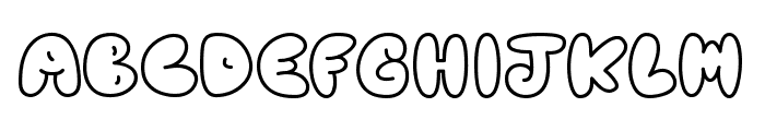 Baby Bubble Font UPPERCASE