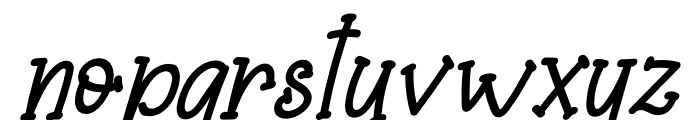 Baby Crab Italic Font LOWERCASE