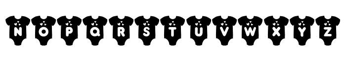 Baby Cuddle Font UPPERCASE
