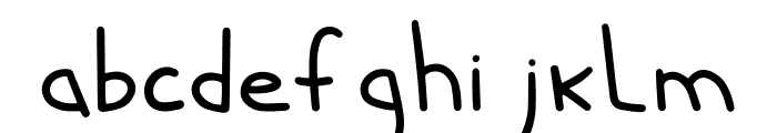 Baby Figures Font LOWERCASE
