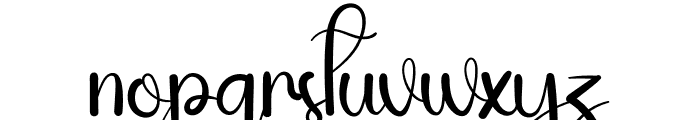 Baby Flower Font LOWERCASE