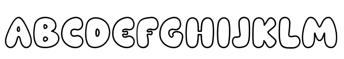 Baby Gemoy Outline Font LOWERCASE