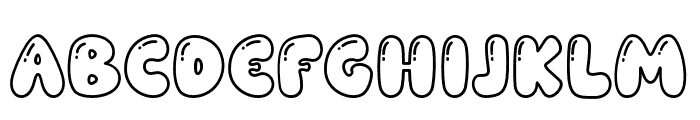 Baby Gemoy Shiny Outline Font LOWERCASE