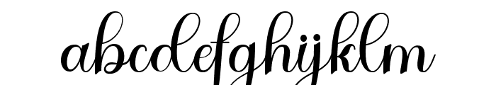 Baby Gentha Script Font LOWERCASE