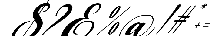 Baby Gerlita Slant 35 Regular Font OTHER CHARS