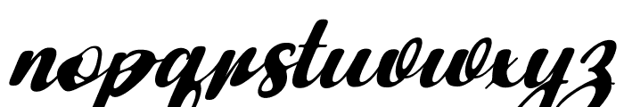 Baby Gerlita Smooth Slant Reg Font LOWERCASE