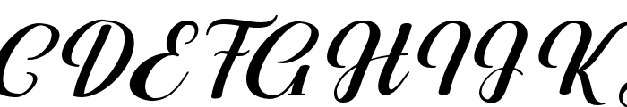 Baby Gerlita Warp Regular Font UPPERCASE