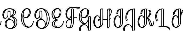 Baby Ghubby Outline Regular Font UPPERCASE