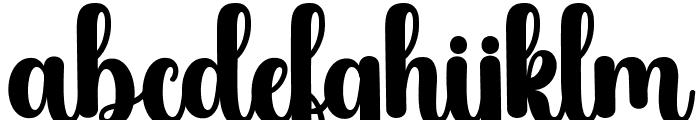 Baby Ghubby Regular Font LOWERCASE