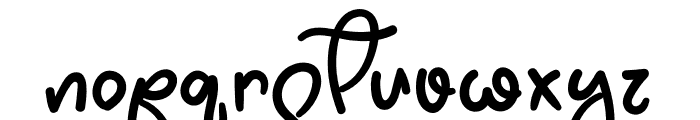 Baby July Font LOWERCASE