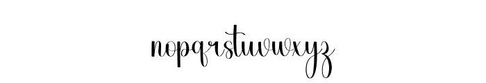 Baby Magnoliya Font LOWERCASE