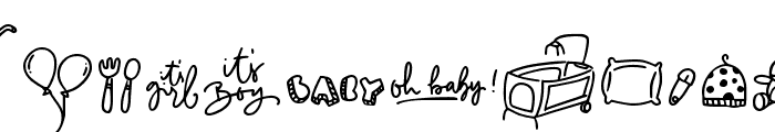 Baby Mayora Doodle Font UPPERCASE