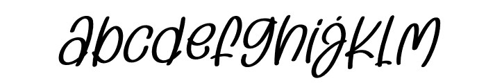 Baby Moala Italic Regular Font LOWERCASE