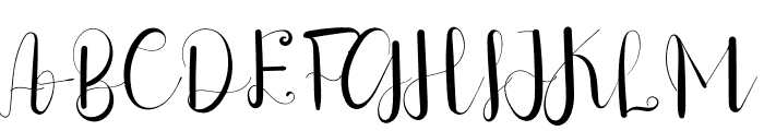 Baby Signature Font UPPERCASE