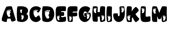 Baby Step Font UPPERCASE