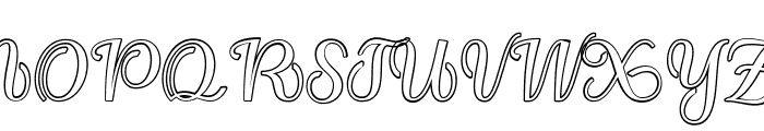 Baby sweet Outline Regular Font UPPERCASE