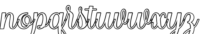 Baby sweet Outline Regular Font LOWERCASE