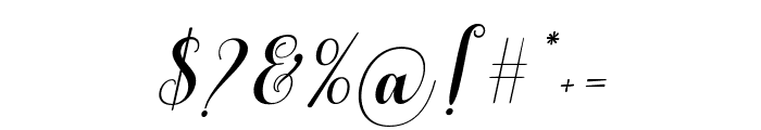 BabyAlguttaSlant-Italic Font OTHER CHARS