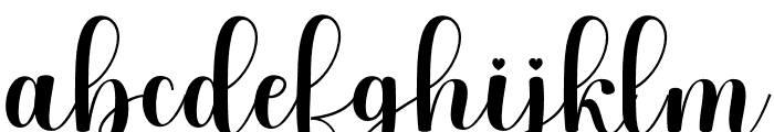 BabyElisa-Regular Font LOWERCASE