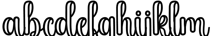 BabyGhubbyOutline-Regular Font LOWERCASE