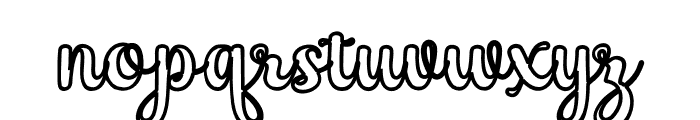 BabyKaylaOutline Font LOWERCASE