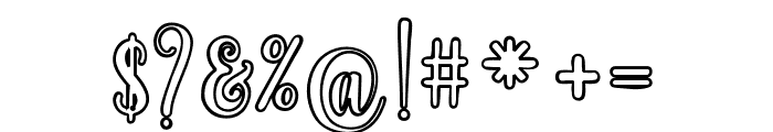 BabyMondayOutline Font OTHER CHARS