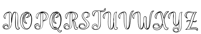 BabyMondayOutline Font UPPERCASE