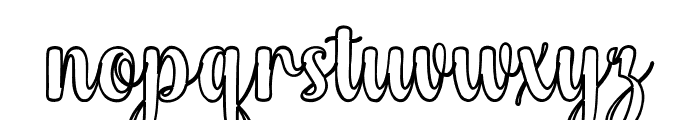 BabyMondayOutline Font LOWERCASE