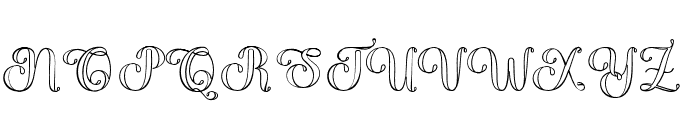 BabyOutline Font UPPERCASE