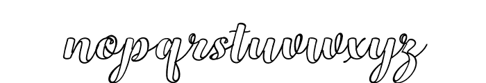 BabyOutlineSlant12 Font LOWERCASE