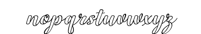 BabyOutlineSlant18 Font LOWERCASE
