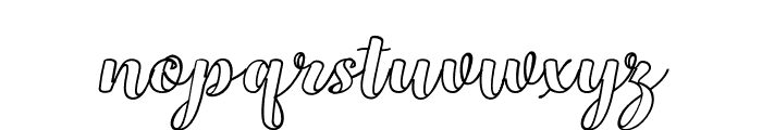 BabyOutlineSlant9 Font LOWERCASE