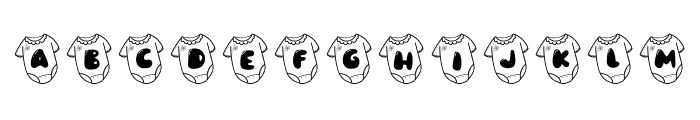 BabyShirt Font UPPERCASE