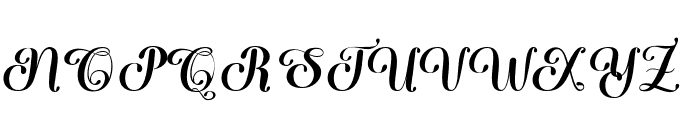 BabySlant Font UPPERCASE