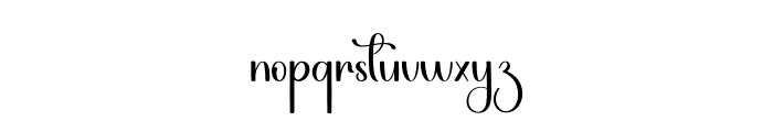 Babyshin Font LOWERCASE