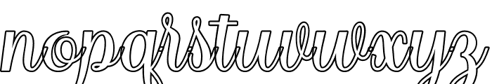 BabysweetOutline-Regular Font LOWERCASE