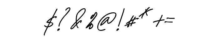 Baceda Signature Font OTHER CHARS