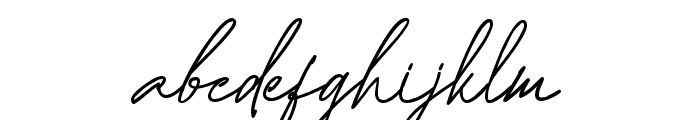 Baceda Signature Font LOWERCASE