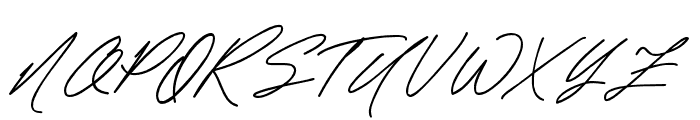 BacedaSignature Font UPPERCASE