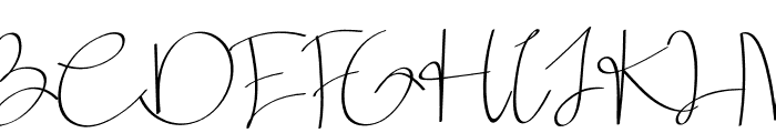 Back Signature Font UPPERCASE