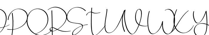 Back Signature Font UPPERCASE