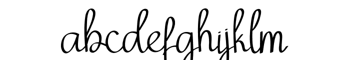 Back Signature Font LOWERCASE