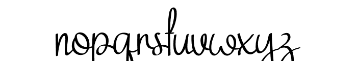 Back Signature Font LOWERCASE